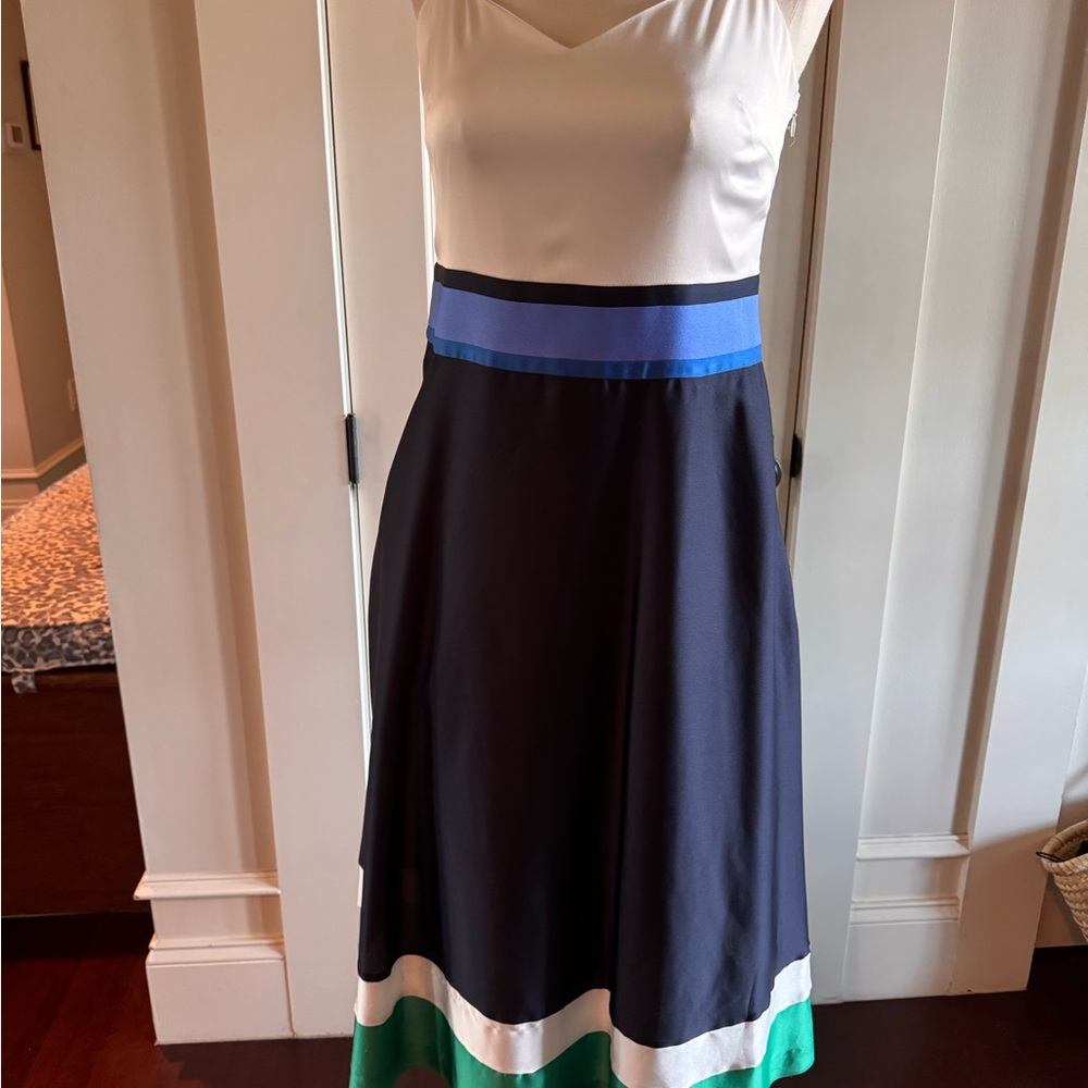 Banana Republic A-Line Skirt in Black, Blue, and Green